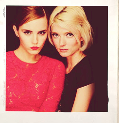 watsonspam:  Emma Watson and Sophie Summer pose for Boothnation. 