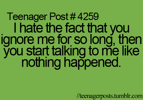 i hate hate HATE it, but i cant not talk to you…