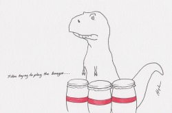 trextrying:  T-Rex Trying to Play the Bongos&hellip; 