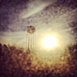 Dirty window. Thought it looked kinda cool