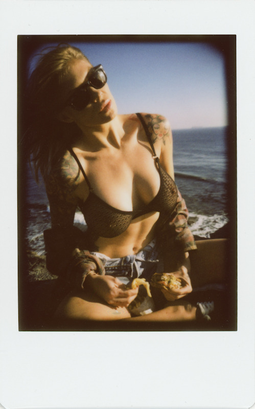 derekwoodsphotography:  Bridget Blonde. San Pedro. 2012. Instax Mini 574. 