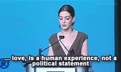 lovelyblueroses:  fuckmeimwhitetrash:  “Love is a human experience, not a political statement”   Reblogging this over and over and over again. 
