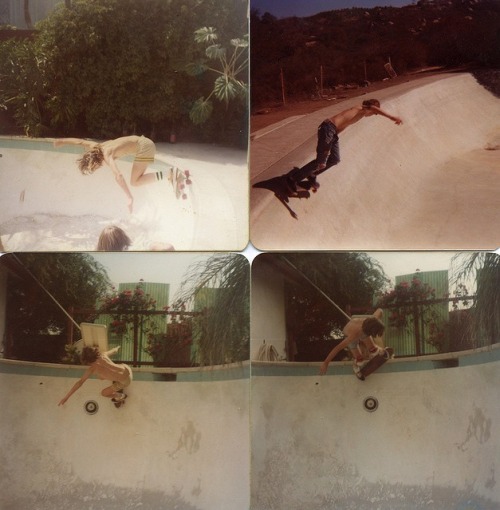 realchain:  Photoseries of coping slides, 1976.