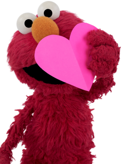 sesamestreet:  Happy Valentine’s Day! Elmo loves you! 