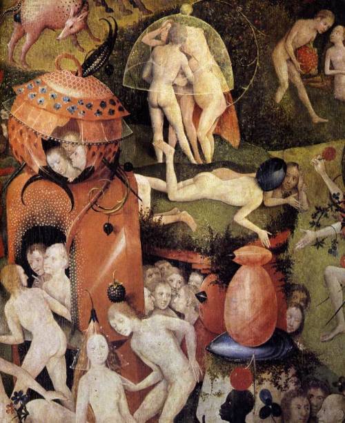 Triptych of  The Garden of Earthly Delights (detail),   Hieronymus Bosch. Early Netherlandish painte