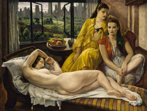 the-paintrist:  firsttimeuser:  Leon Kroll, 1931 Summer - New York, 1931 by Leon Kroll  Leon Kroll (December 6, 1884 – October 25, 1974) was an American painter and lithographer. Known as a figurative artist, Life Magazine described him as “the dean