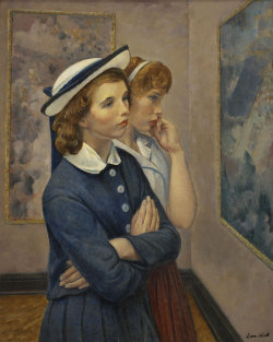 firsttimeuser:  Girls at the Exhibition, 1964 by Leon Kroll 