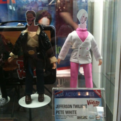 Jefferson Twilight and Pete White SUPER EARLY PROTOTYPE FIGURES. #toyfair #goteamventire (Taken with