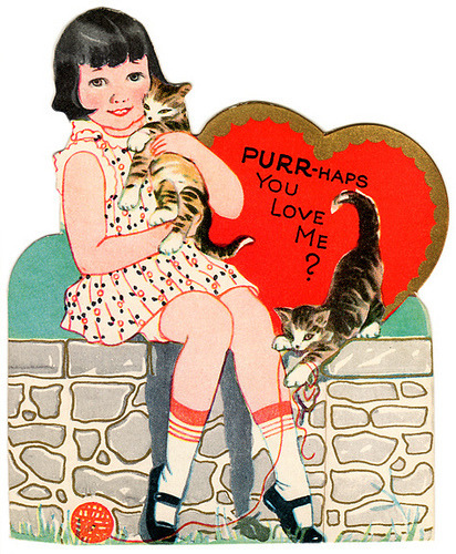 Vintage valentine card