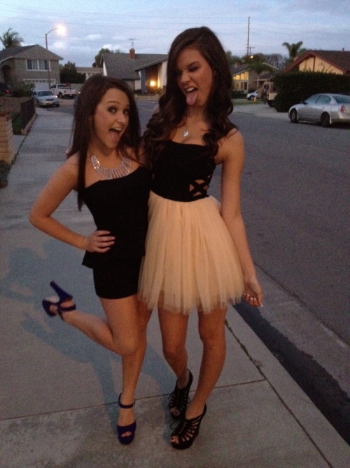 Bestie whores heading out to service man pole&hellip;cute outfits too bitches