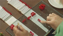 naiveties:  Rose Petal Tip Cigarette factory, 1959.