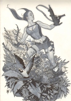 comicbookwomen:  comicbookwomen:  Lara Croft by Adam Hughes  Feb. 2012 best