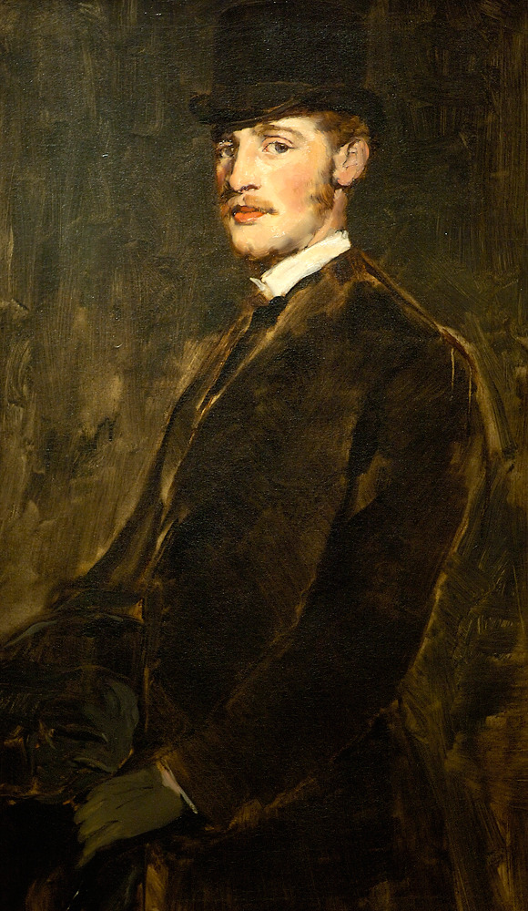Frank Duveneck - Portrait of John White Alexander (1879)