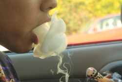 budboozeandbabes:  i got them clouds down. =] 