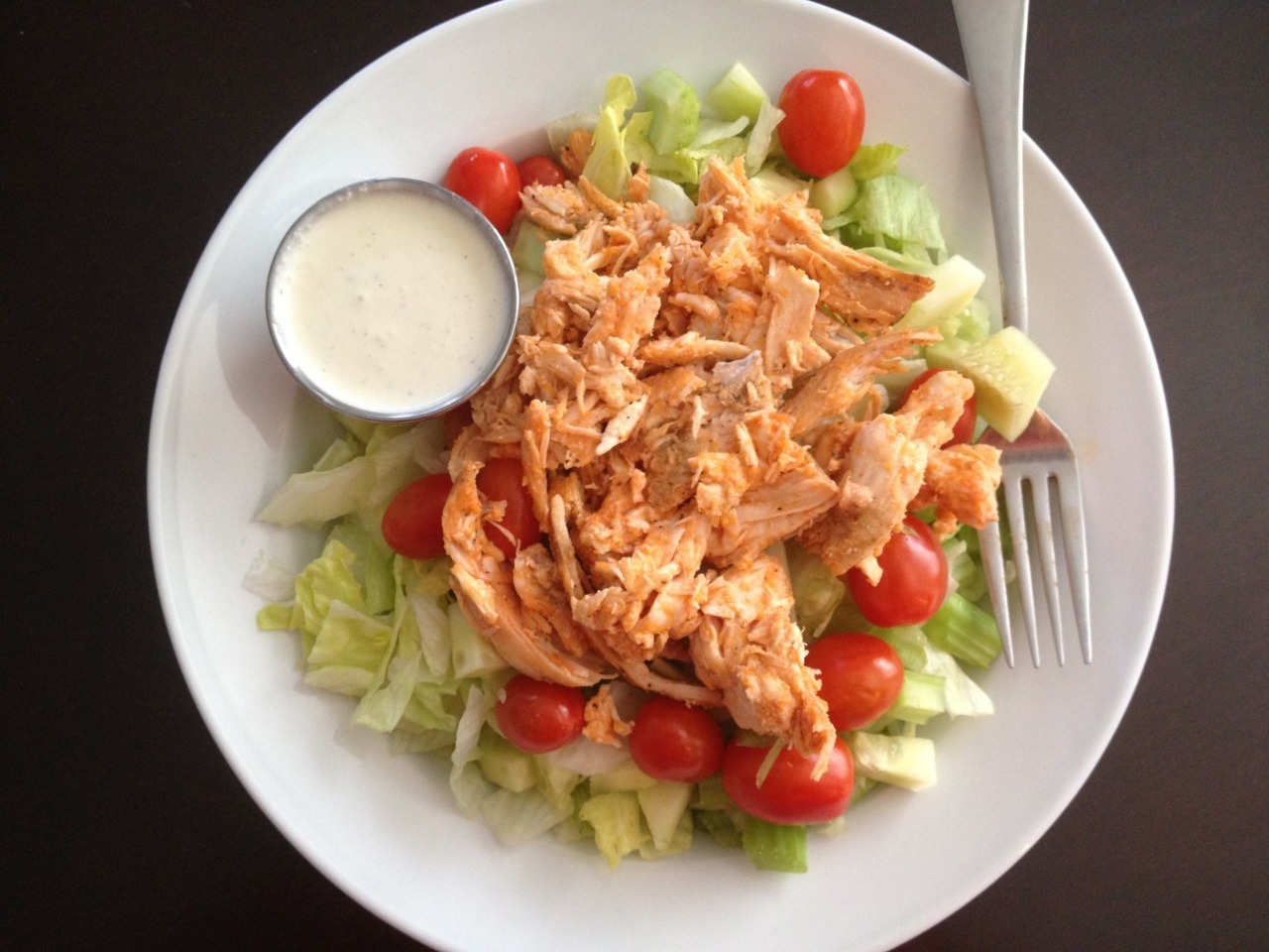 Feb 15 Lunch: Buffalo Chicken Chopped Salad ... | Whole Food Half Ass