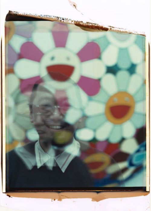 lufskiland: Julian Schnabel Untitled (Takashi Murakami)  2008  Polaroid film  33 x 22 inch 