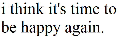 one day at a time