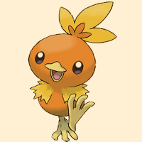 topyong:  Kpop to Pokemon: Onew→Torchic. (requested by anon) / (#255) Torchic is a chick inspired Pokemon with a beak and wings. The feathers on top of its head resemble flames and it has sharp claws at the end of its feet. It has a curious nature and