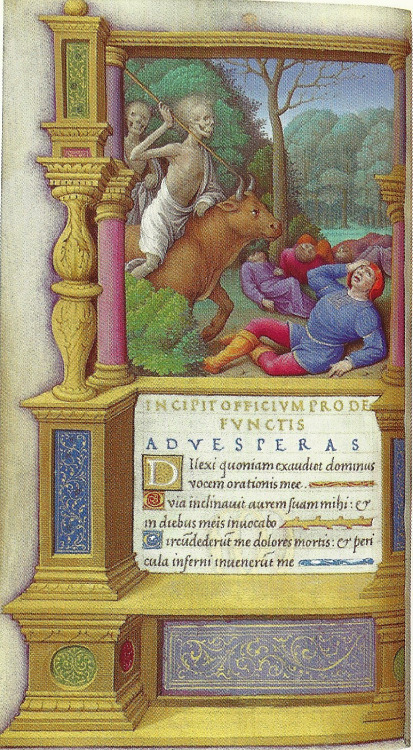 research-images - Death Riding Upon a Bull     French Book of...