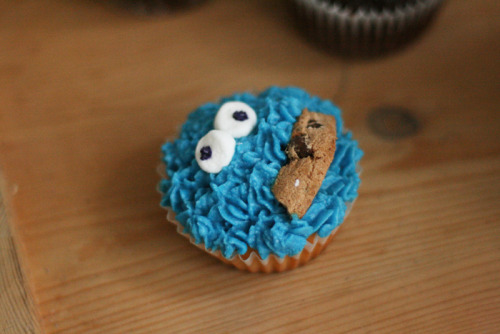 also, Cookie Monster Cupcake