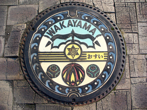 Wakayama Wakayama pref manhole cover （和歌山県和歌山市のマンホール） on Flickr.