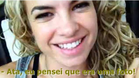  ~lê Arthur gravando a Lua~ Lua: Atáa, eu achei que era uma foto que você tava me mostrando! Arthur : Nãaao, ~risos~ Lua: OOOOI ! Arthur: Por acaso é você cara! ~risos da lua~ Arthur: Não tava em você né, tava assim ~lê Thur filmando testa