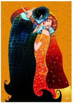 wonderfulbobart:  This is ”Vampire Kiss” by Dobrosav Bob Zivkovic 
