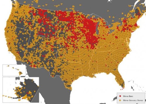 Thats right Wisco, more bars than grocery stores.