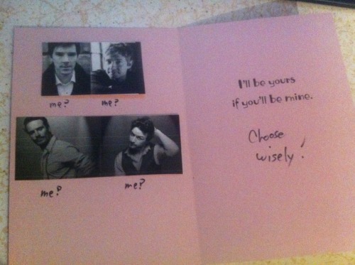caliverable:  I’m kinda late for this but… this was the valentines card my dad gave me. 