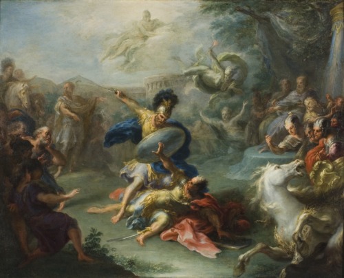 necspenecmetu: Giacomo del Po, The Fight between Aeneas and King Turnus, from Virgil’s Aeneid,