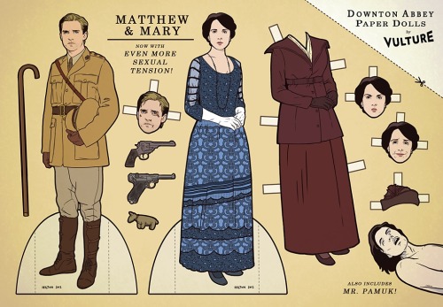 Oh, you aren’t playing with these Downton Abbey Paper Dolls? I’m sorry for your life.