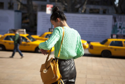 topshop:  Big yellow taxi. Big yellow bag!