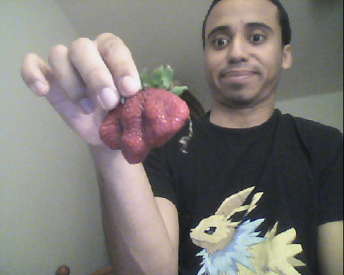 partridgeinadekutree:  gdragonsexyapple:  partridgeinadekutree:  fuckyeahdevany:  partridgeinadekutree:  not sure if i should eat this strawberry  are we all just ignoring the fact that he looks like tiger woods  uhm  That cat-chicken really wants the