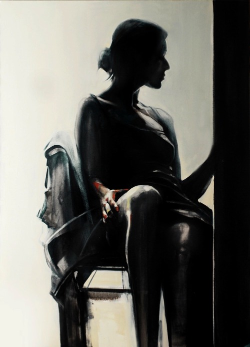 somewhatreal:  Paulina Bartnik, Trewq. Oil on canvas, 120x90cm. 2009. Paulina Bartnik, Cby. Oil on canvas, 150x120 cm. 2009. Paulina Bartnik, 5. Oil on canvas, 150x600 cm. 2009. These paintings are all so graphically strong, with striking compositions