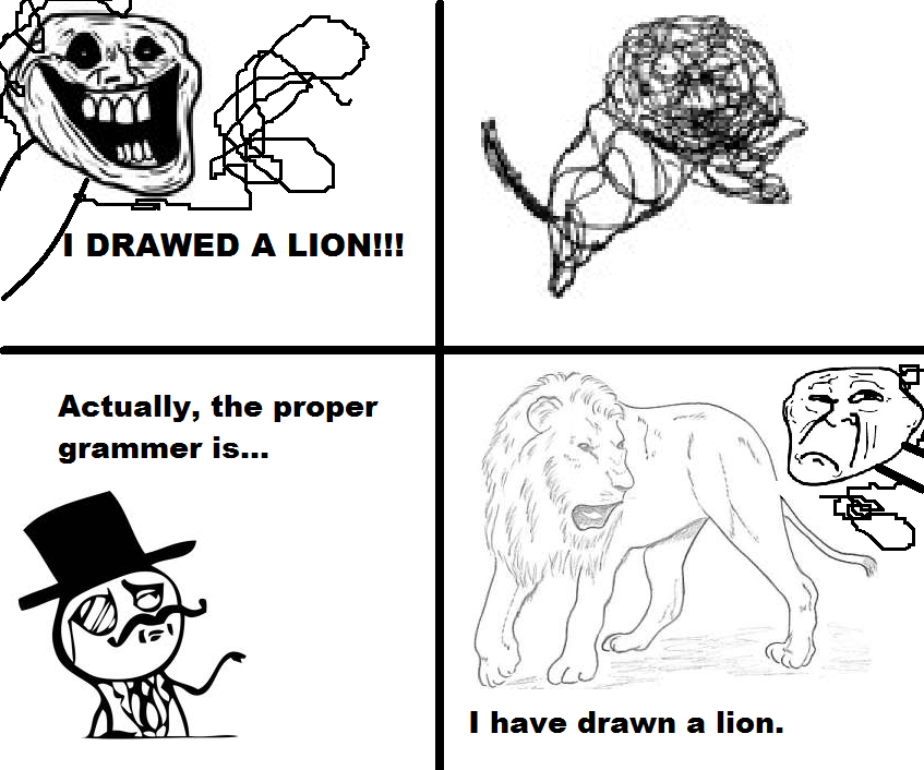 ragecomicarchive:  I Drawed A Lion Submitted by Tommy 