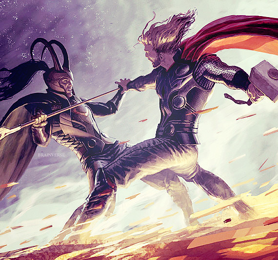 tyrotheterrible:  #three cheers for canon because thor is about to slide his pelvis