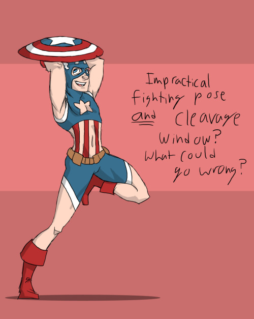 thehungryhungryemo: feministzinetime: fernacular: Welcome to: If Male Superhero Costumes were Design