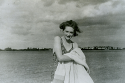sabrinacampagna:  Pam MI5 staff member pictured on beach. This ordinary looking snapshot was taken and planted as part of a complex WWII intelligence plan known as Operation Mincemeat. The intention was that this photograph would make other documents