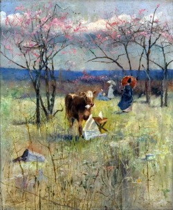 zitterberg:  Charles Conder (1868-1909), An Early Taste for Literature, 1888.            &ldquo;Un uomo che non sa mai che fare del proprio tempo non si accorge nemmeno d'ingerirsi in quello degli altri.&rdquo; (Jane Austen, Ragione e Sentimento)