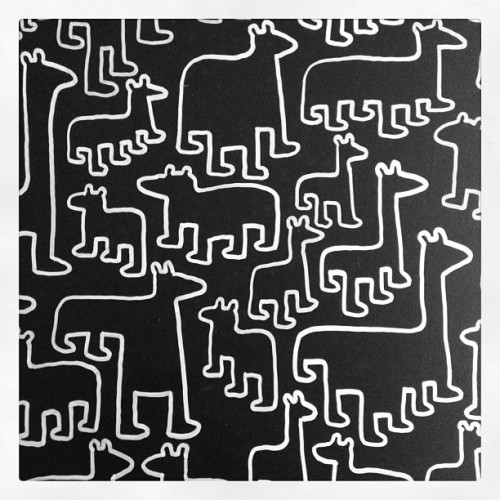 austinkleon:  Jason Polan ping pong table at 20x200.   (via @olivemylove )