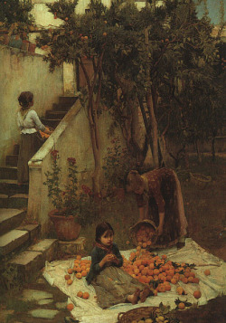 The Orange Gatherers by John William Waterhouse