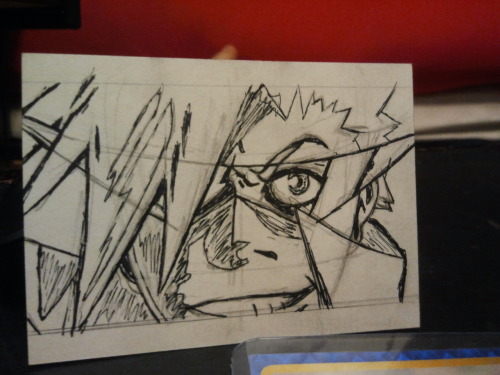 pp3524:  Kamina Sketch  I don’t know which is cooler!!!!!