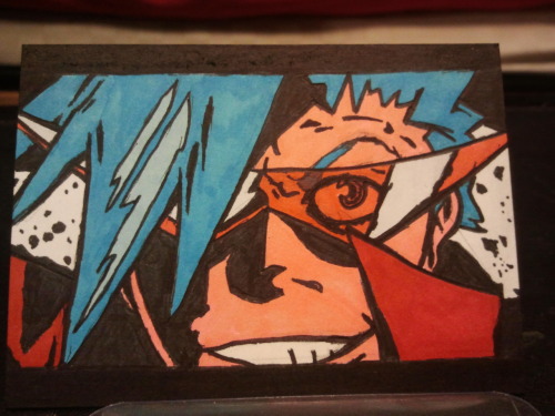pp3524:  This is my first attempt at anything Pop-Arty. I love it! Based off of one of the Gurren Lagann Eyecatches.  Oh god its fuckin cool