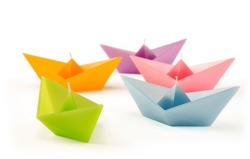 tacticalshoyu:  Origami Boat Candles by Roman Ficek So cool! 