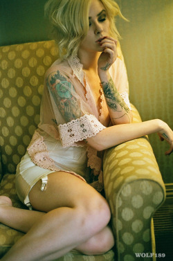 wolf189:  @alyshanett in green light &amp; sheer pink top  by Wolf189 (@wolfphoto) ** Please don’t remove the credits and links. Thank you. ** http://wolf189.tumblr.com/