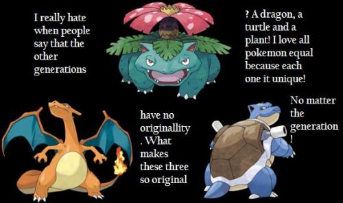 I know it is poorly made, but my friend was arguing to me about how the first generation pokemon had