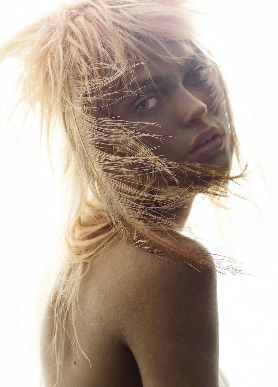 Sophie Vlaming shot by Thiemo Sander, Wild Skin ed. for Soon International, 2011 via: