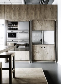 theclassyissue:  compact hidden kitchen |