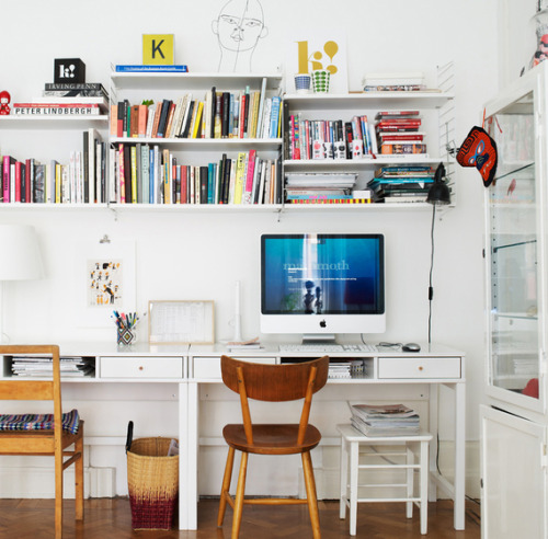 workspaces:A home in Sweden | by Magnus Anesund | via micasaessucasa