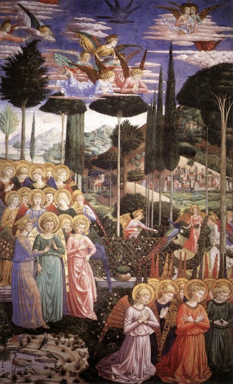 Angels in Adoration, by Benozzo Gozzoli, Cappella dei Magi, Palazzo Medici Riccardi, Florence.